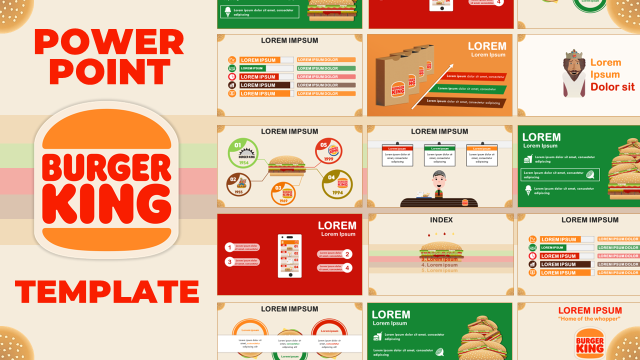 Plantilla PowerPoint Burger King - Aplus Class